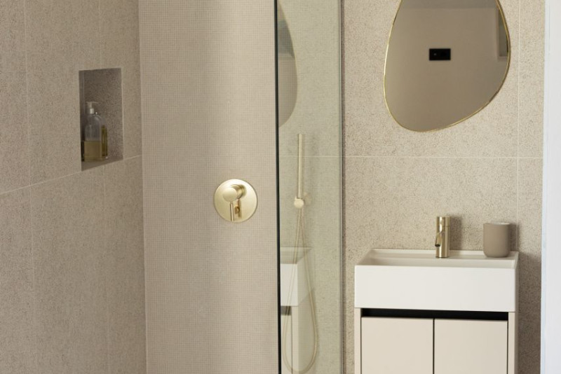 Badezimmer im Schlafzimmer im Obergeschoss